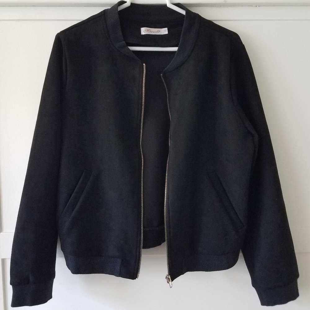 Miracle Soft Black Bomber Jacket